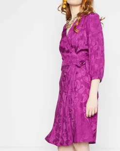 Best La Petite Etoile Robe Shima broderies ton sur ton violette