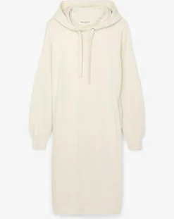 Femme Marc O'Polo Robe sweat en Coton bio écrue