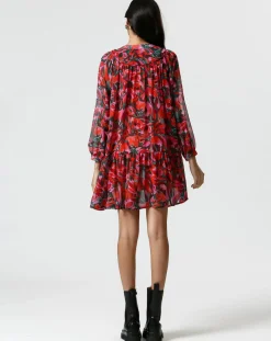 New The Korner Robe Théa rouge