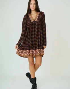 Sale See u Soon Robe Valentine marron