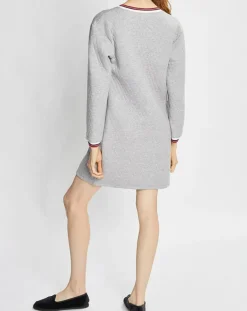 Femme Le Chat Robe Wellness gris chiné