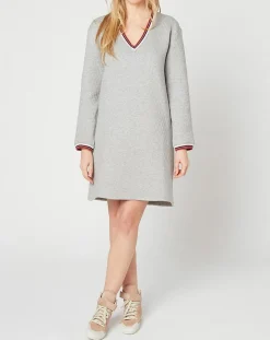 Femme Le Chat Robe Wellness gris chiné