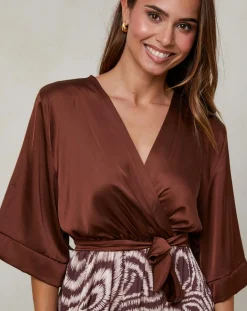 Alice & Charlotte Robe Yasmine marron