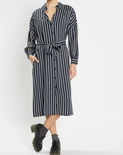 Best Jodhpur Robe-Chemise Pimi à rayures bleu marine