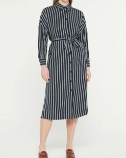 Best Jodhpur Robe-Chemise Pimi à rayures bleu marine