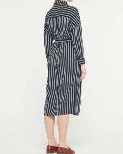 Best Jodhpur Robe-Chemise Pimi à rayures bleu marine