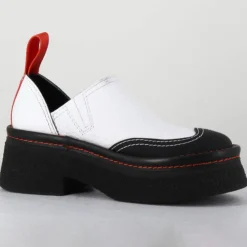 E8 By Miista Sabots en Cuir Mercedes blancs - Talon 6 cm