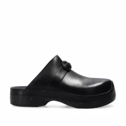 Femme Salvatore Ferragamo Sabots en cuir Nope noires
