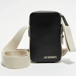 Sale Jacquemus Sac à bandoulière Le Cuerda Homme noir - 11x18 cm