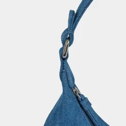 Best By Far Sac à main Baby Amber bleu jean - 22x25x5 cm