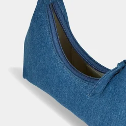 Best By Far Sac à main Baby Amber bleu jean - 22x25x5 cm