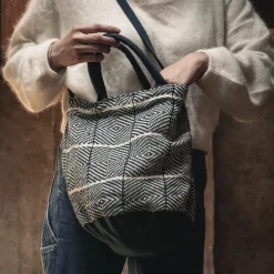 Femme Bed and Philosophy Sac à main bourse bleu