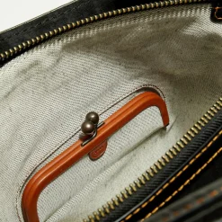 Coach Sac à main en Cuir Rogue imprimé bleu foncé - 24.9x13.9x30.9 cm