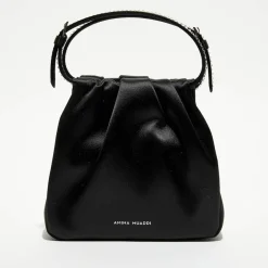 Femme Amina Muaddi Sac à main en Soie cristal Vittoria noir - 16.5x16x7 cm