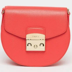Hot Furla Sac bandoulière en Cuir Metropolis Mini rouge 17x15x8 cm