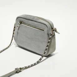 Femme Mila Louise Sac bandoulière en Cuir Orelia Cross vert menthe - 23x17.5x7 cm