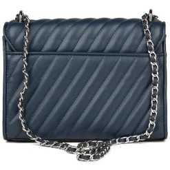 Hot Michael Kors Sac bandoulière en Cuir Rose bleu marine - 23x18x5 cm