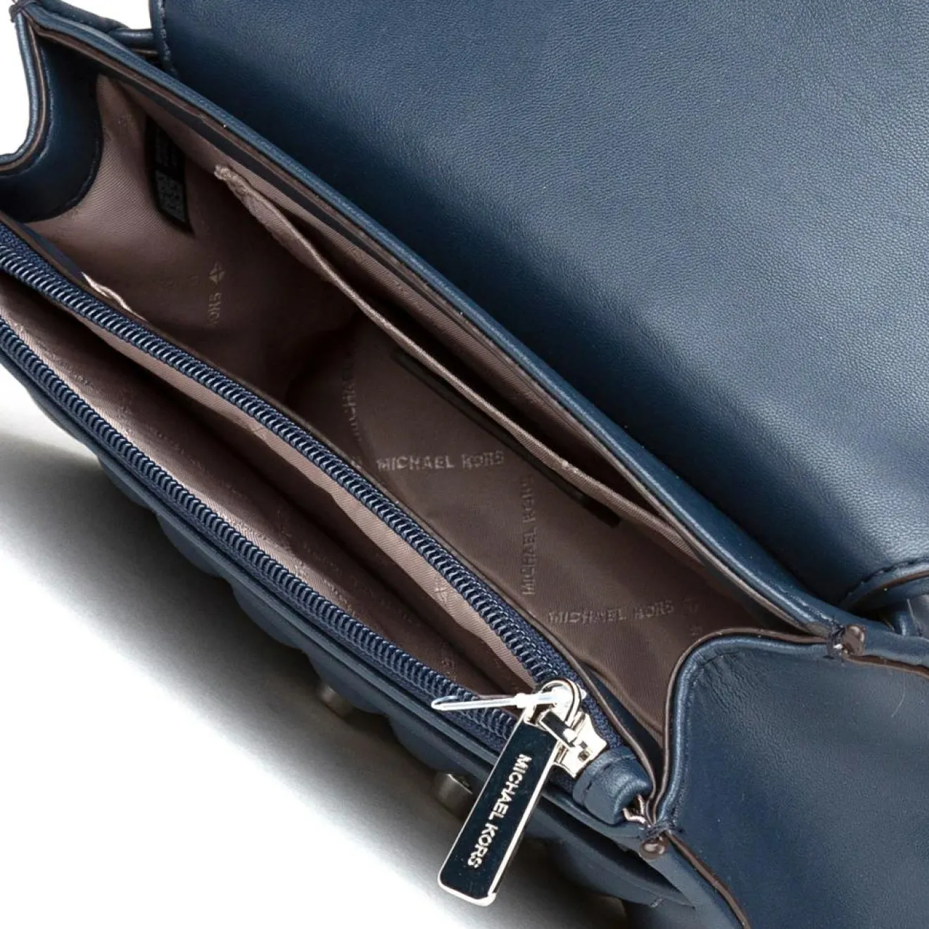 Hot Michael Kors Sac bandoulière en Cuir Rose bleu marine - 23x18x5 cm