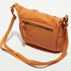 Mila Louise Sac besace en Cuir Bern E pêche - 16x22x6 cm