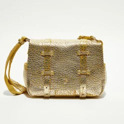 Best Mila Louise Sac besace en Cuir Bess J jaune - 25x20x7 cm