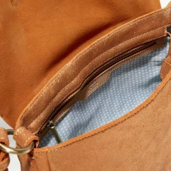 Femme Mila Louise Sac besace en Cuir Bess X orange - 25x20x7 cm