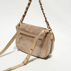 Clearance Mila Louise Sac besace en Cuir Rocia V rose - 23x20x7 cm