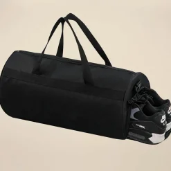 Femme Onamaste Sac de sport noir 50x25 cm