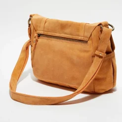 Femme Mila Louise Sac en Cuir Bernie V pêche - 25x33x9 cm