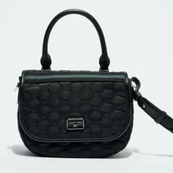 Femme Mauboussin Sac en Toile brodée Je t'Attends Je t'Aime nº2 noir - 20x25x8 cm