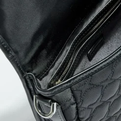 Femme Mauboussin Sac en Toile brodée Je t'Attends Je t'Aime nº2 noir - 20x25x8 cm