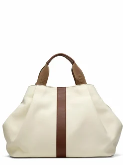 Femme Maison Faret Sac en Toile Pinasse Beige - 65x34x26 cm