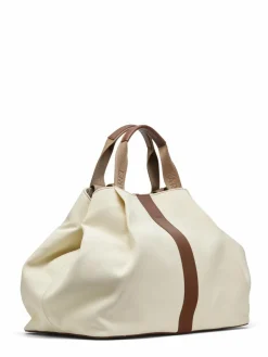 Femme Maison Faret Sac en Toile Pinasse Beige - 65x34x26 cm