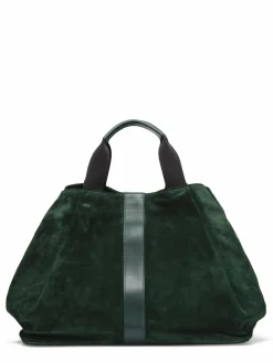 Maison Faret Sac en Velours de Cuir Pinasse Eucalyptus - 65x34x26 cm
