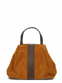 Femme Maison Faret Sac en Velours de Cuir Pin Calendula - 20,5x26,5x15,5 cm