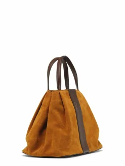 Femme Maison Faret Sac en Velours de Cuir Pin Calendula - 20,5x26,5x15,5 cm