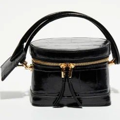 Jacquemus Sac mallette en Cuir Le Vanito noir - 11.5x15.5x15.5 cm