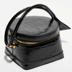 Jacquemus Sac mallette en Cuir Le Vanito noir - 11.5x15.5x15.5 cm