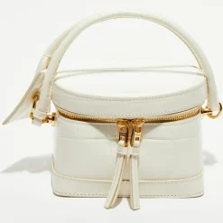 Femme Jacquemus Sac mallette en Cuir Le Vanito ivoire - 11.5x15.5x15.5 cm