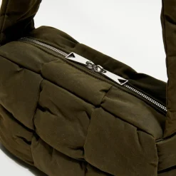 Femme Bottega Veneta Sac photo rembourré Arco taille moyenne olive - 18x28x9 cm