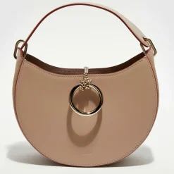 Femme Chloé Sac porté épaule en Cuir Arlène beige rosé - 25x20x9cm
