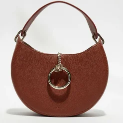 Femme Chloé Sac porté épaule en Cuir Arlène marron - 25x20x9 cm