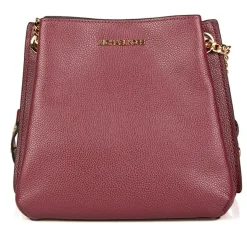 Femme Michael Kors Sac seau en Cuir Teagen bordeaux - 17x12x9 cm