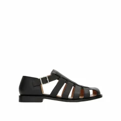 Femme Loewe Sandales en cuir Campo noires