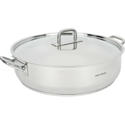 Gam'Hotel Sautoir induction inox avec couvercle gris - D.42 cm