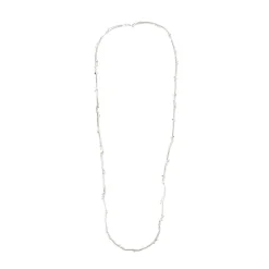 Femme Aurelie Bidermann Sautoir Rosebud argenté