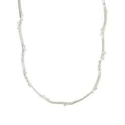 Femme Aurelie Bidermann Sautoir Rosebud argenté