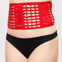 New La Perla Serre-taille Ethno Soutache rouge