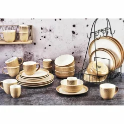 Hot Bjorn Service Complet Cosmos beige/blanc nacré - 30 pièces