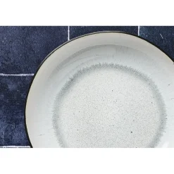 Clearance Bjorn Service Complet en Grès Iris blanc/ivoire - 48 pièces