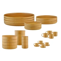 Outlet Bjorn Service Complet Scandi jaune ocre - 36 Pièces